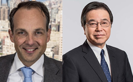 Bas Burger, CEO Global Services, BT and Ryuichi Otsuki CEO Hitachi Vantara - HR