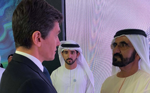 H.H Sheikh Mohammed bin Rashid Al Maktoum, VP, PM - UAE and Ruler of Dubai & Steve Tzikakis, President South Europe, MEA , SAP 