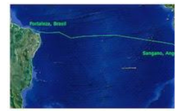 Route Map of the South Atlantic Cable System (SACS)