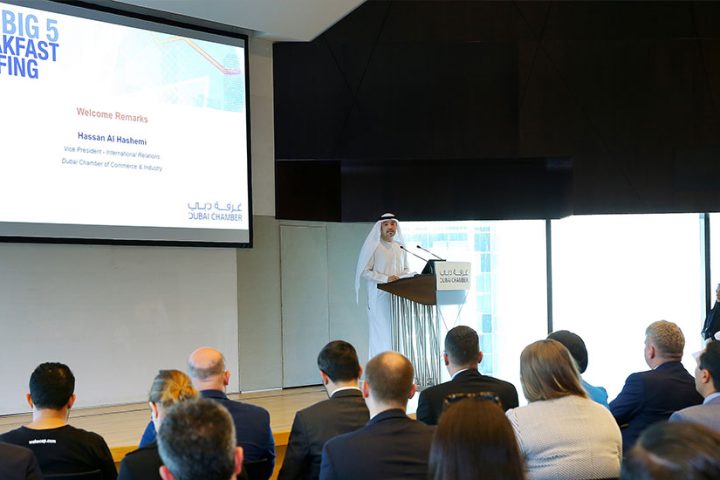 Hassan Al Hashemi during the Big5 breakfast briefing