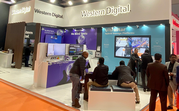 The Western Digital stand at Intersec 2020