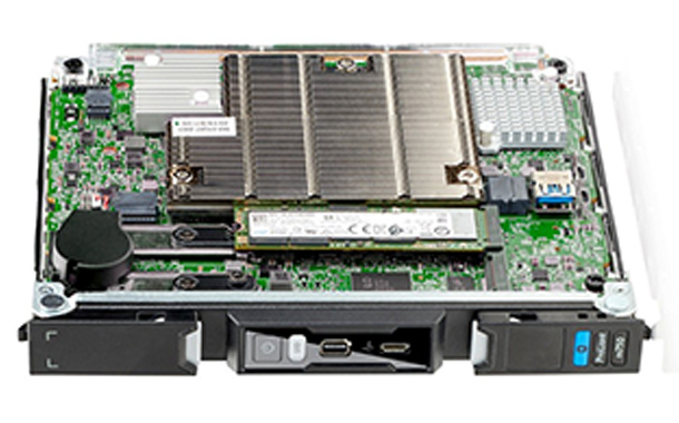 The new HPE ProLiant m750 server blade.