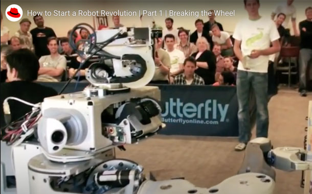 Red Hat has premiered part one of How to Start a Robot Revolution