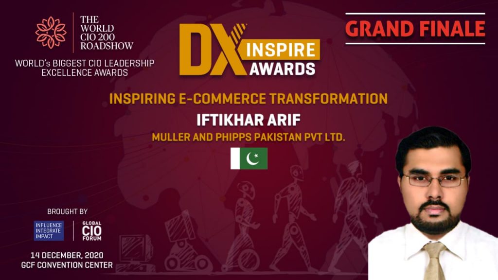 Iftikhar Arif, General Manager Information Technology of Muller and Phipps Pakistan