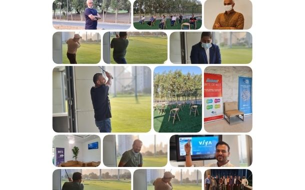 CIOs at GCF Reboot golf session held at Topgolf.