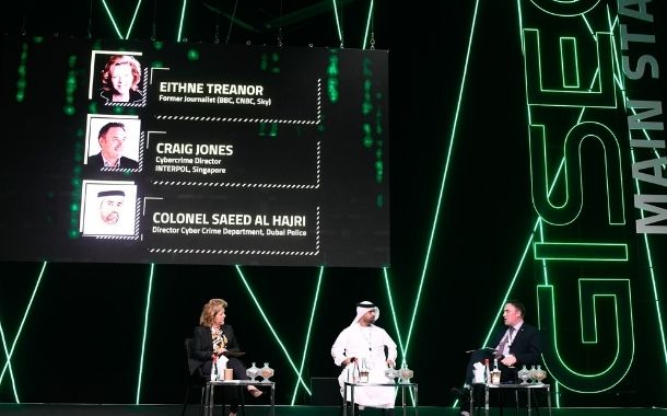 Craig Jones, Cybercrime Director, INTERPOL, shared his experiences in an on-stage interview along with Colonel Saeed Al Hajri, Director, Cyber Crime Department, Dubai Police.