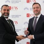 (L-R) Hatem Hariri, Managing Director, CNS Middle East; Ayman Hamed, CEO, International Securities.