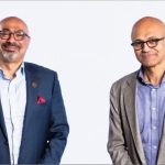 (Left to Right) Hatem Dowidar, CEO, e&; Satya Nadella, Chairman and CEO, Microsoft