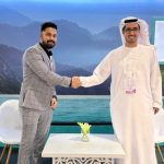 (Left to Right) Anithan Chandran, chief executive officer of Taeknizon Middle East Information Technology; Ahmad AlKhallafi, managing director, UAE, Hewlett Packard Enterprise.