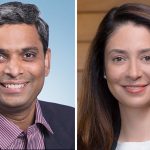 (Left to Right) Sudheer Matta, Group VP of AI-Driven Enterprise, Juniper Network; Samantha Madrid, Group VP of Security Business & Strategy, Juniper Networks.