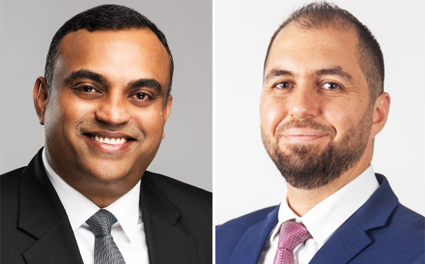 (Left to Right) Jacob Chacko, Regional Director - Middle East, Saudi & South Africa at Aruba, a Hewlett Packard Enterprise company; Wissam Saadeddine, Regional Director MEA, Zscaler.