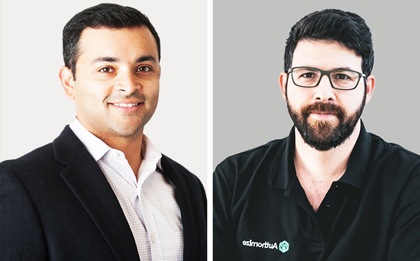 (Left to Right) Ram Venkatachalam, Head of Strategy and Business Development at Delinea; Dotan Bar Noy, CEO of Authomize.