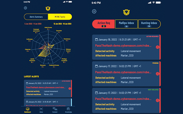 CybereasonFirst MDR Mobile App