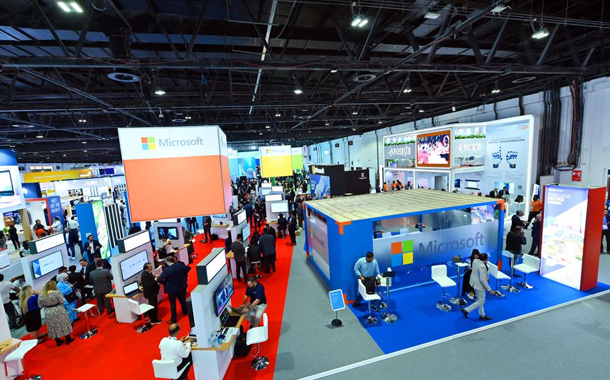 Microsoft stand at gitex