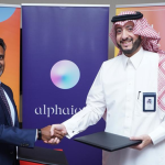 (L-R) Raj Mistry, EVP and GM EMEA, Automation Anywhere and Thamir AlBallaa, CEO, Alphaiota.