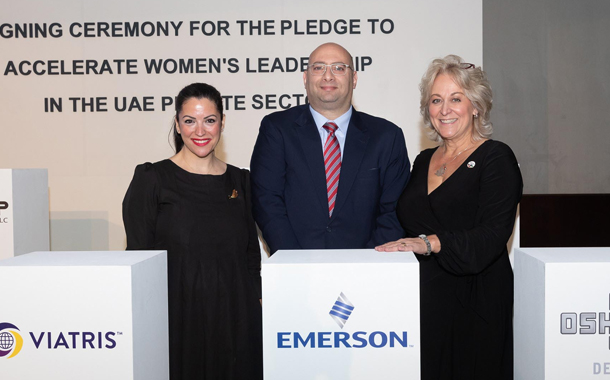 Emerson Signs Pledge to Promote Gender Equality in UAE