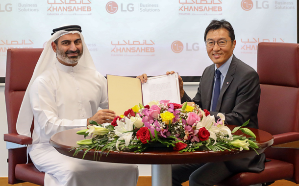 (Left to right) Abdulrahman A. Khansaheb, Managing Director, Khansaheb Industries and Michael Park, Chief Executive Officer, LG Gulf Electronics.