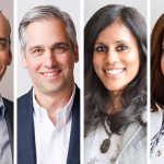 (Left to right) David Rothenstein, Senior Vice President and Chief Strategy Officer, Ciena ; Joe Cumello, Senior Vice President, Global Marketing & Communications Ciena ; Sheela Kosaraju, Senior Vice President and General Counsel Ciena and Smith Rebecca