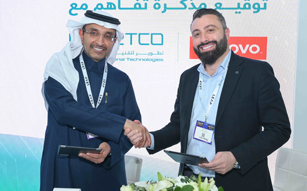 (Left to right) Eng. Abdullah Gahnem Altamimi, CEO, TETCO and Marwan Bsat, General Manager, Lenovo Saudi Arabia,