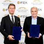 (Left to right) Martin G. Pedersen, IFZA Chairman and Dr. Samir Hamrouni, World FZO CEO.