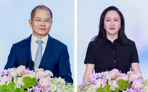 (Left to right) Eric Xu, Rotating Chairman, Huawei and Sabrina Meng, CFO, Huawei.