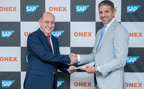 Waqas Aslam Butt, Director ICT & Digital Transformation at Onex Holding, and Mohammed Hammad, Executive Director of Sales, SAP UAE