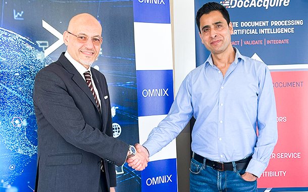 Walid Gomaa, CEO of Omnix International and Ashik Wani, CEO and founder of DocAcquire Limited