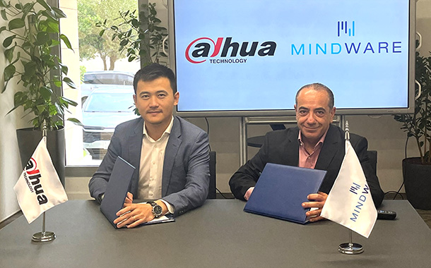 Mr. Gary Li, General Manager of Dahua Technology KSA (L) and Mr. Fadi Matta, General Manager of Mindware KSA (R)