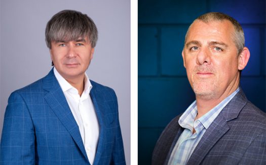 (Left to Right) Aleksandr Bychkov, CEO Paratus Cybersecurity, Tony Jennings, EVP at Knowbe4