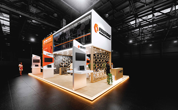 Rendering of Pure Storage’s GITEX 2023 stand