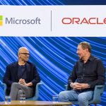 Satya Nadella and Larry Ellison