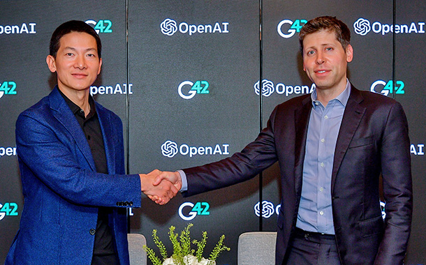 Peng Xiao, G42 and Sam Altman, OpenAI