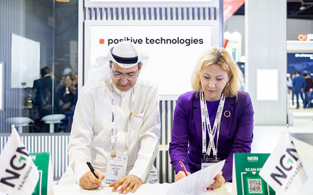 Yaqoob Al-Awadhi, Founder of NGN International and Evgeniya Popova, Director of International Business Development, Positive Technologies