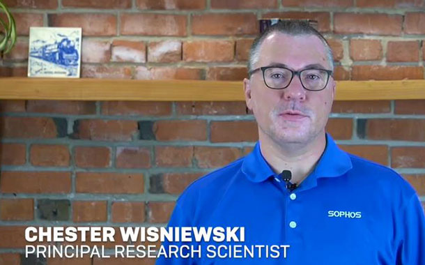 Chester Wisniewski, Director, field CTO, Sophos