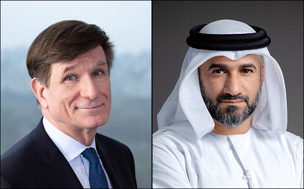 (L-R) Thierry Porte, Chairman and CEO CXDA and Abdul Baset Al Janahi, CEO of Dubai SME