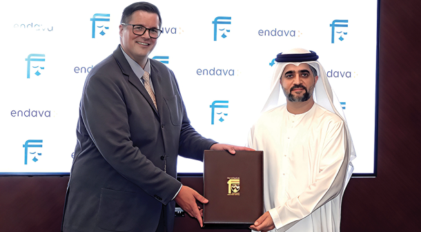 (L) David Boast, General Manager – UAE & KSA, Endava & (R) Mr. Khalil Ebrahim, Deputy Managing Director at Port of Fujairah