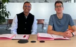 (Left to right) Abhijit Dubey, CEO and Chief AI Officer, NTT DATA, and Arthur Mensch, CEO Mistral AI