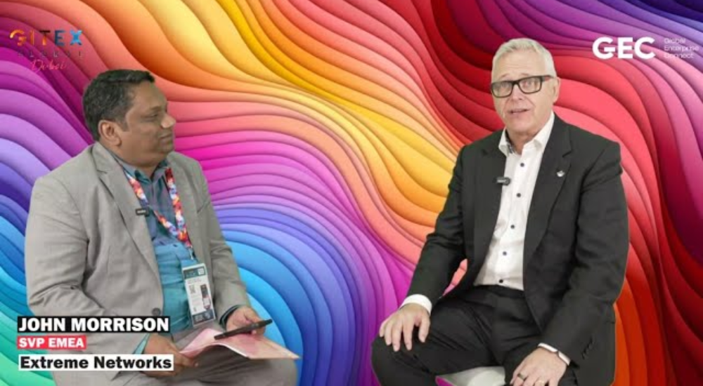 John Morrison, SVP EMEA at Extreme Networks
