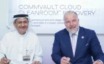H.E. Engineer Ibrahim Yousef Raml, CEO of SAAED and Yahya Kassab, Sales Director and General Manager, Gulf and KSA, Commvault