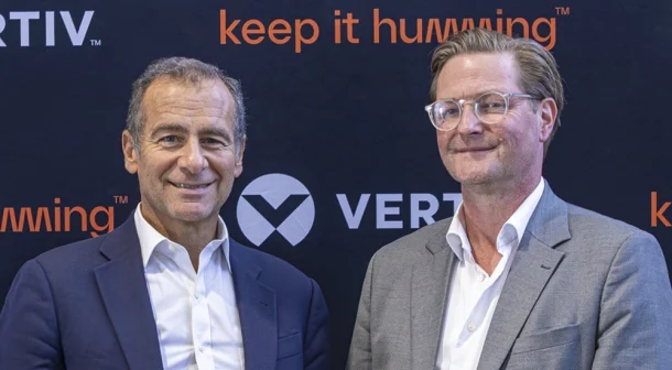 Alessandro Talotta, Managing Director, Italy of Digital Realty and Karsten Winther, President for EMEA at Vertiv