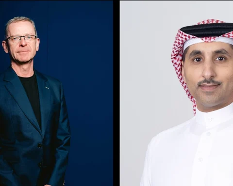 Kevin Murphy, President of Ericsson North Middle East and Faisal Al Jalahma, Chief Executive Officer of Umniah by Beyon