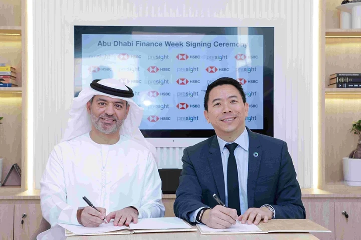 Mohamed Al Marzooqi, Chief Executive Officer, UAE, HSBC Bank Middle East Limited and Thomas Pramotedham, Chief Executive Officer of Presight