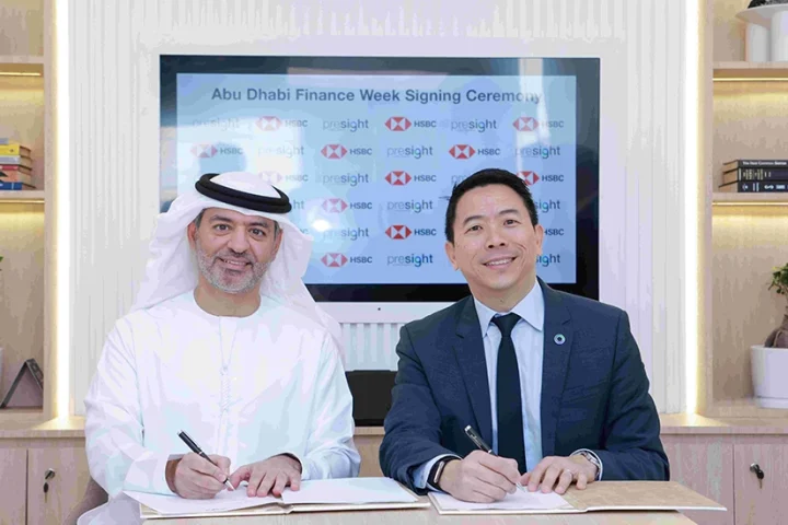 Mohamed Al Marzooqi, Chief Executive Officer, UAE, HSBC Bank Middle East Limited and Thomas Pramotedham, Chief Executive Officer of Presight