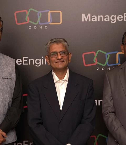 From L-R Rajesh Ganesan_ CEO of ManageEngine_ Shailesh Davey_ Co-founder and CEO_ Zoho Corporat