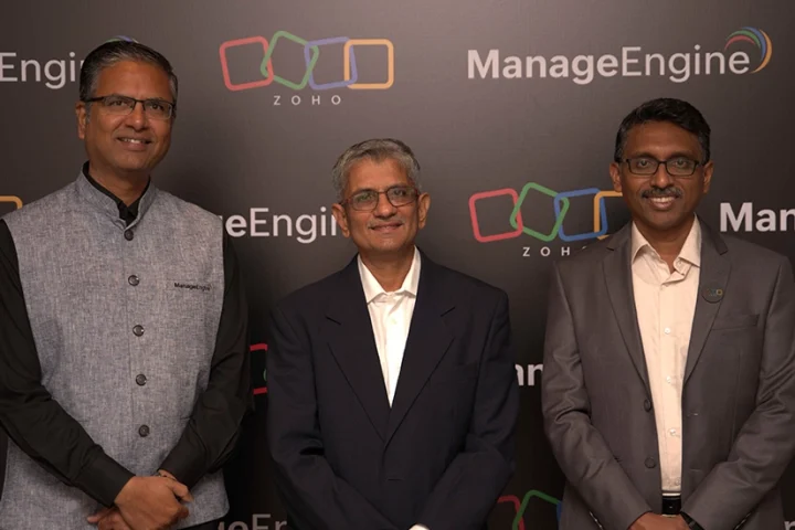 From L-R Rajesh Ganesan_ CEO of ManageEngine_ Shailesh Davey_ Co-founder and CEO_ Zoho Corporat