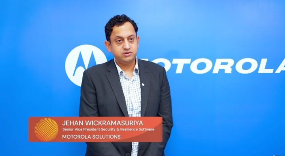 Jehan Wickramasuriya, Senior Vice President of Security & Resilience Software at Motorola Solutions