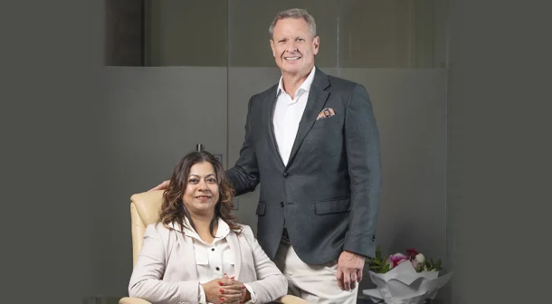 André Erasmus, COO, Auriga International and Priya Jaganathan, Managing Director and Co-founder of Auriga International