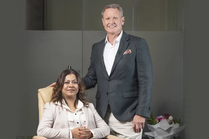 André Erasmus, COO, Auriga International and Priya Jaganathan, Managing Director and Co-founder of Auriga International