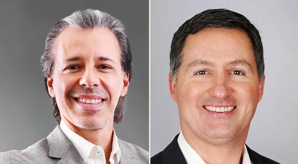 (L - R) Mr. Tarek Jundi, CEO, Ankabut and Mr. Kevin Knight, CEO, WeVideo