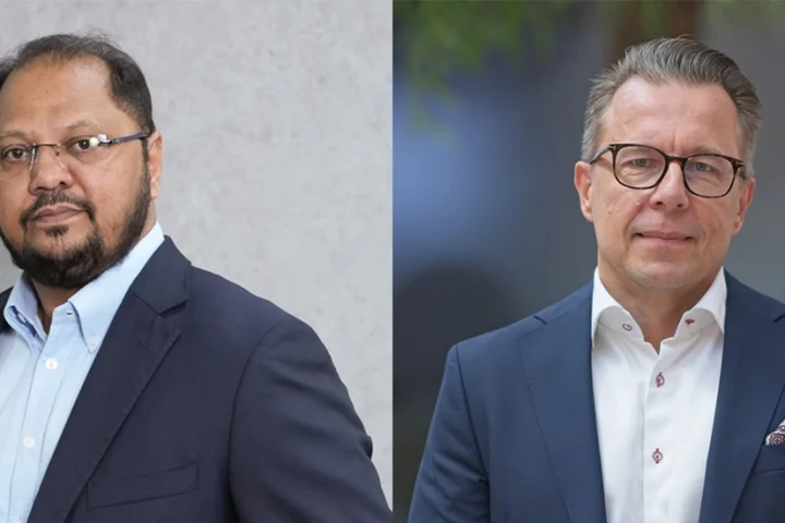 (L-R) Ilyas Mohammed, COO of AmiViz and Janne Hirvimies, Chief Technology Officer, QuantumGate.